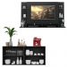 Conjunto Sala de Estar Painel TV 60" e Aparador Helena Multimóveis Preto