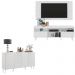 Conjunto Sala de Estar Rack/Painel TV/Aparador Multimóveis Sofia FG1005 Branco