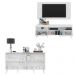 Conjunto Sala de Estar Rack/Painel TV/Aparador Multimóveis Sofia FG1005 Branco