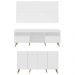 Conjunto Sala de Estar Rack/Painel TV/Aparador Multimóveis Sofia FG1005 Branco/Natural