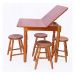 Conjunto Sala de Jantar com Mesa Dobrável e 4 Banquetas Multimóveis CR50117 Mel
