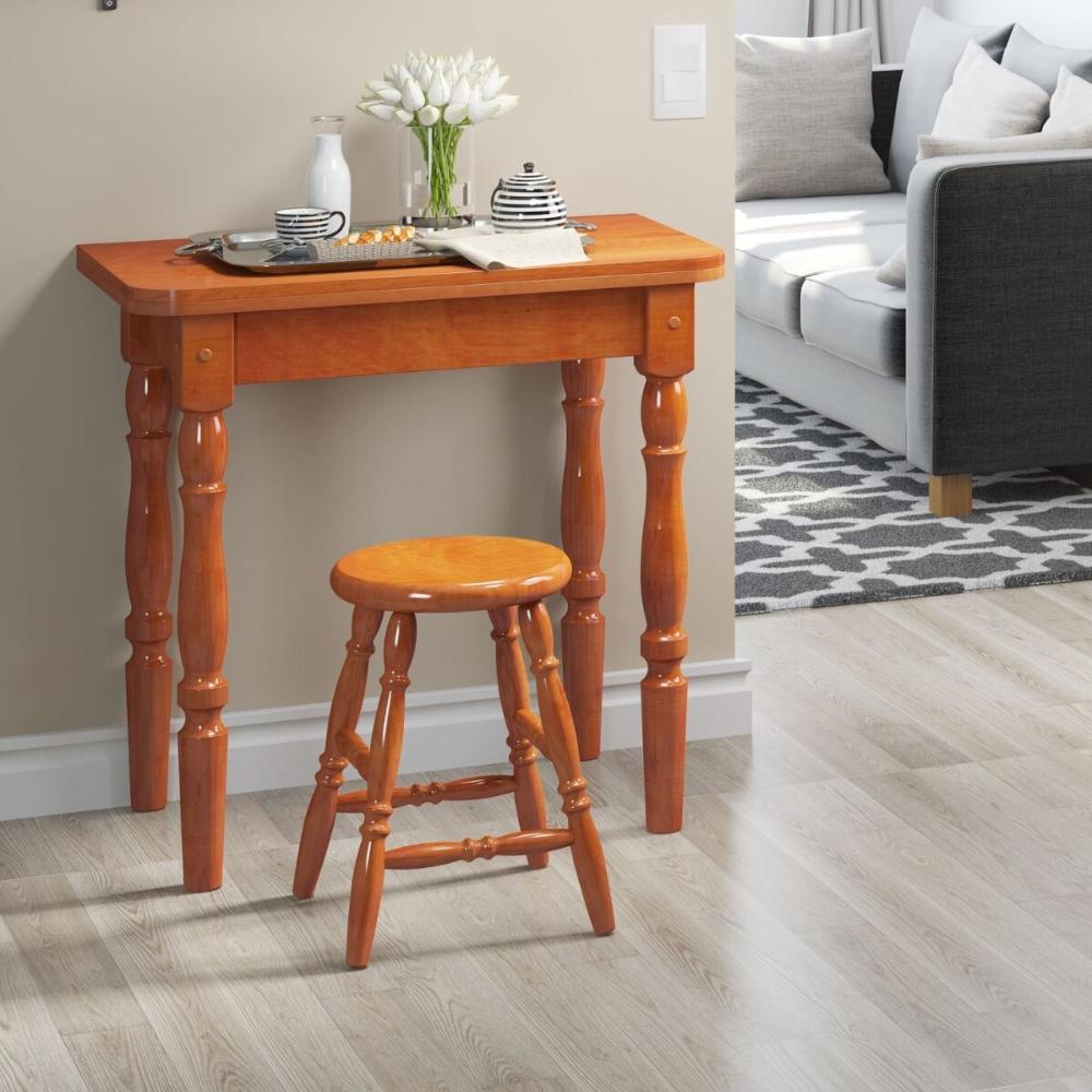 Conjunto Sala de Jantar com Mesa Dobrável e 4 Banquetas Multimóveis CR50117 Mel