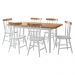 Conjunto Sala de Jantar com Mesa e 6 Cadeiras Multimóveis CR50118 Branco/Natural