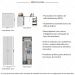 Conjunto de Armário Lavanderia 2 Portas com Mesa Dobrável Multimóveis MP5060 Branco