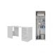 Conjunto de Armário Lavanderia 2 Portas com Mesa Dobrável Multimóveis MP5060 Branco