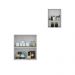 Conjunto de Gabinete Banheiro com Armário Aéreo 2 Portas Multimóveis MP5061 Branco