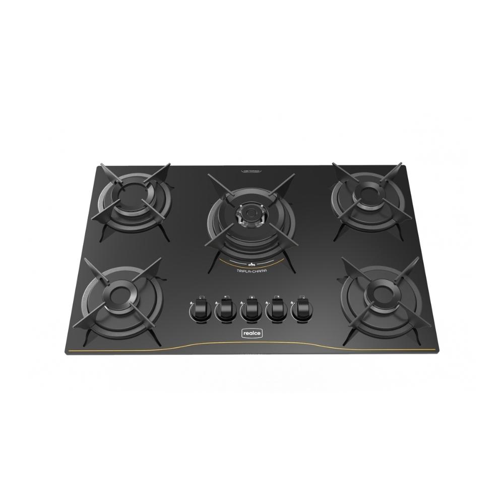 Cooktop 5 Bocas a Gás Realce Bivolt CR225 Preto