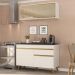 Cozinha Compacta 2 pç c/ Armário e Balcão MP3688 Veneza GW Multimóveis Branca