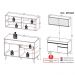 Cozinha Compacta 2 pç c/ Armário e Balcão MP3688 Veneza GW Multimóveis Branca