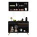 Cozinha Compacta 2 peças com Leds MP2012 Veneza Up Multimóveis Preta