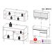 Cozinha Compacta 2 peças com Leds MP2013 Veneza Up Multimóveis Branca