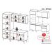 Cozinha Compacta 3 pç c/ Armário e Balcão MP3694 Veneza GB Preta