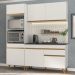 Cozinha Compacta 3 pç c/ Armário e Balcão MP3694 Veneza GW Multimóveis Branca
