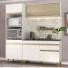 Cozinha Compacta 3 pç c/ Armário e Balcão MP3695 Veneza GW Multimóveis Branca