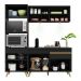 Cozinha Compacta 3 peças com Leds MP2020 Veneza Up Multimóveis Preta