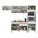 Cozinha Compacta 4 peças com Leds MP2015 Veneza Up Multimóveis Branca