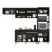 Cozinha Compacta 4 peças com Leds MP2015 Veneza Up Multimóveis Preta