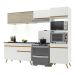 Cozinha Compacta 4 peças com Leds MP2017 Veneza Up Multimóveis Branca