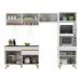 Cozinha Compacta 4 peças com Leds MP2017 Veneza Up Multimóveis Branca