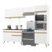 Cozinha Compacta 4 peças com Leds MP2018 Veneza Up Multimóveis Branca