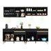 Cozinha Compacta 4 peças com Leds MP2021 Veneza Up Multimóveis Preta