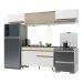 Cozinha Compacta 4 peças com Leds MP2023 Veneza Up Multimóveis Branca