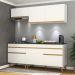 Cozinha Compacta 4 peças com Leds MP2030 Veneza Up Multimóveis Branca
