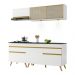 Cozinha Compacta 4 peças com Leds MP2031 Veneza Up Multimóveis Branca