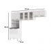 Cozinha Compacta Aço 3 Peças com Armário para Forno/Micro-ondas Multimóveis CR20367 Branco