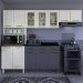 Cozinha Compacta Aço 3 Peças com Armário para Forno/Micro-ondas Multimóveis CR20367 Branco