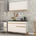 Cozinha Compacta Multimóveis Veneza GW FG3687com Armário e Balcão Branca