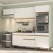 Cozinha Compacta Multimóveis Veneza GW FG3690 com Armário e Balcão Branca