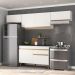 Cozinha Compacta Multimóveis Veneza GW FG3697 com Armário e Balcão Branca