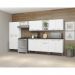 Cozinha Compacta Multimóveis Xangai Jazz FG3157 com Armário e Balcão Branca