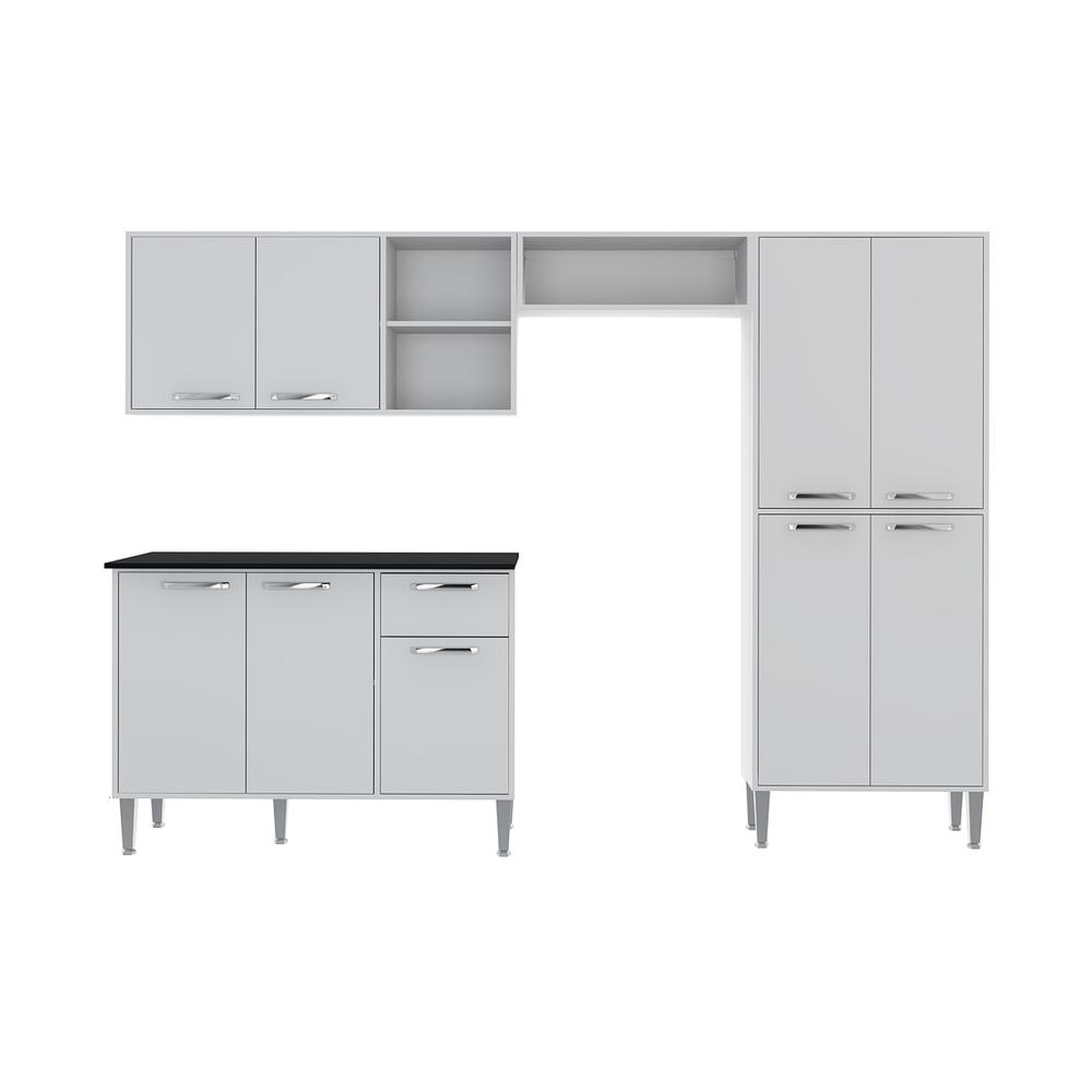 Cozinha Compacta Multimóveis Xangai Plus FG2840 Multimóveis Branca