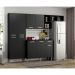 Cozinha Compacta Pequim 9 Portas MP2933 Multimóveis Preto