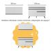Cozinha Compacta com Bancada Americana 1 Porta Veneza Multimóveis MP2207 Branco/Preto