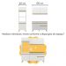 Cozinha Compacta com Bancada Americana/Mesa Veneza Multimóveis MP2211 Branco/Dourado