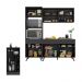 Cozinha Compacta com Bancada Americana/Mesa Veneza Multimóveis MP2211 Preto
