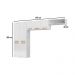 Cozinha Compacta de Aço 3 Peças com Aéreo Nicho e Paneleiro Multimóveis CR20365 Branco