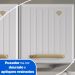 Cozinha Compacta de Aço 3 Peças com Aéreo Nicho e Paneleiro Multimóveis CR20365 Branco