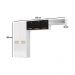 Cozinha Compacta de Aço 3 Peças com Aéreo Nicho e Paneleiro Multimóveis CR20365 Branco/Preto