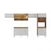 Cozinha Completa Modulada 5 Peças Paris Multimóveis MP2250 Madeirado/Branco