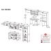 Cozinha Completa Modulada 5 Peças Paris Multimóveis MP2250 Madeirado/Branco
