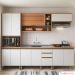 Cozinha Completa Modulada 5 Peças com Gabinete Pia Multimóveis CR20403 Freijó/Branco