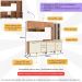 Cozinha Completa Modulada 5 Peças com Gabinete para Pia Havana Multimóveis CR20323 Rovere/Champanhe