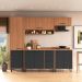 Cozinha Completa Modulada 5 Peças com Paneleiro Havana Multimóveis CR20335 Rovere/Grafite