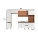 Cozinha Completa Modulada 5 Peças com Torre Quente e Gabinete Pia Multimóveis CR20407 Freijó/Branco