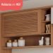 Cozinha Completa Modulada 6 Peças com Balcão para Cooktop Multimóveis CR20410 Freijó/Branco