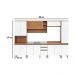 Cozinha Completa Modulada 6 Peças com Gabinete Pia Multimóveis CR20411 Freijó/Branco